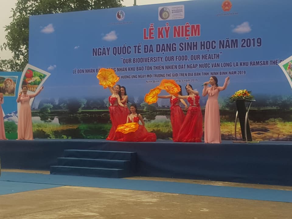 Lễ kỷ niệm ngày Quốc tế đa dạng sinh học và môi trường thế giới và đón bằng công nhận khu Ramsan Vân Long năm 2019.